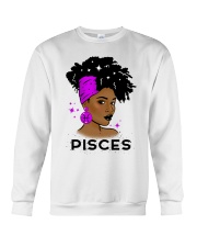 Black girl Zodiac Sign Pisces Crewneck Sweatshirt tile