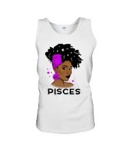 Black girl Zodiac Sign Pisces Unisex Tank tile
