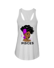 Black girl Zodiac Sign Pisces Ladies Flowy Tank tile