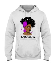 Black girl Zodiac Sign Pisces Hooded Sweatshirt tile