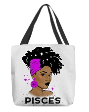 Black girl Zodiac Sign Pisces All-Over Tote tile