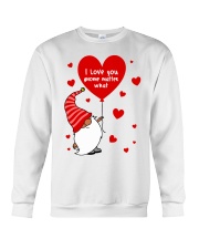 I love you gnome matter what Valentine's day red Crewneck Sweatshirt tile