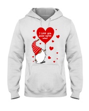 I love you gnome matter what Valentine's day red Hooded Sweatshirt tile