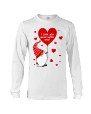 I love you gnome matter what Valentine's day red Long Sleeve Tee tile