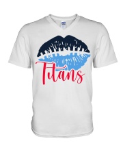 Titans Lips V-Neck T-Shirt tile