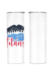 Titans Lips Glitter Tumbler tile