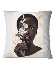 Beautiful Black Woman Poster Square Pillowcase tile