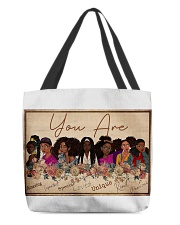 You are 2 Horizontal Poster All-Over Tote tile