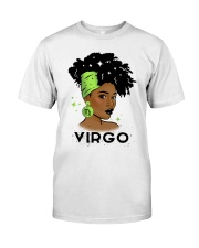 Black girl Zodiac Sign Virgo Classic T-Shirt front