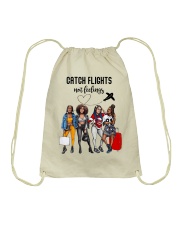 Catch Flights Not Feelings 3 Drawstring Bag tile
