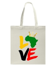 Black history month African map LOVE black Tote Bag tile