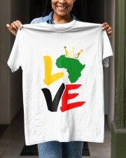 Black history month African map LOVE black Classic T-Shirt apparel-classic-tshirt-lifestyle-front-129