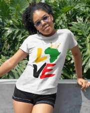 Black history month African map LOVE black Classic T-Shirt apparel-classic-tshirt-lifestyle-front-232