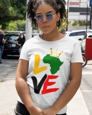 Black history month African map LOVE black Classic T-Shirt apparel-classic-tshirt-lifestyle-front-236