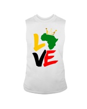 Black history month African map LOVE black Sleeveless Tee tile