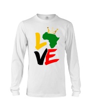 Black history month African map LOVE black Long Sleeve Tee tile