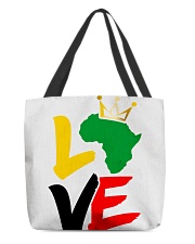 Black history month African map LOVE black All-Over Tote tile