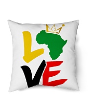 Black history month African map LOVE black Indoor Pillow tile