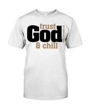 TRUST GOD AND CHILL Premium Fit Mens Tee tile