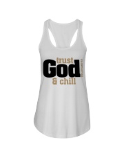TRUST GOD AND CHILL Ladies Flowy Tank tile
