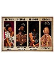 Be strong - Be badass 36x24 Poster front