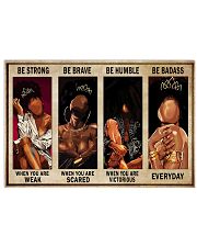 Be strong - Be badass Horizontal Poster tile