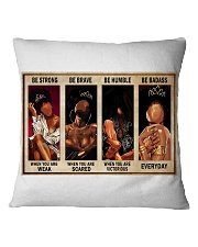 Be strong - Be badass Square Pillowcase tile