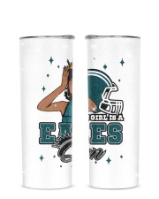 Eagles Queen Glitter Tumbler tile