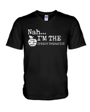 Speech Therapist V-Neck T-Shirt tile