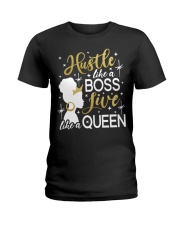 Hustle like a Boss Life like a Queen Ladies T-Shirt tile