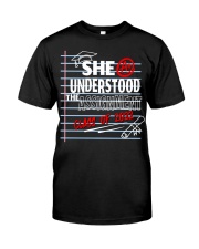 She understood the assignment Graduation design Classic T-Shirt front