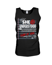 She understood the assignment Graduation design Unisex Tank tile