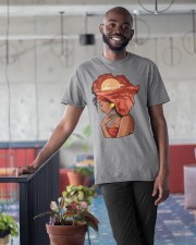 Afro girl African Map Safari Hair red Classic T-Shirt apparel-classic-tshirt-lifestyle-front-34