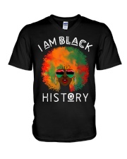 I Am Black History V-Neck T-Shirt tile