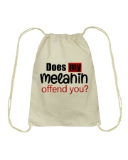 Does my melanin offend you Drawstring Bag tile