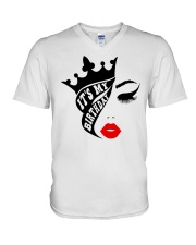 It's My Birthday V-Neck T-Shirt tile