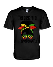 Juneteenth 6 V-Neck T-Shirt tile