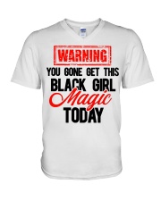 BLACK GIRL MAGIC V-Neck T-Shirt tile