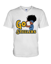 Steelers V-Neck T-Shirt tile