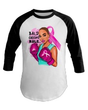 Bald Chicks Rule Baseball Tee tile