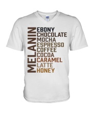 Melanin - Latte V-Neck T-Shirt tile
