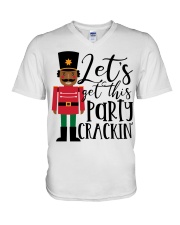 Let's Get This Party Crackin' V-Neck T-Shirt tile