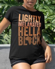 Lightly Melanated Hella Black Classic T-Shirt apparel-classic-tshirt-lifestyle-front-234