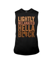 Lightly Melanated Hella Black Sleeveless Tee tile