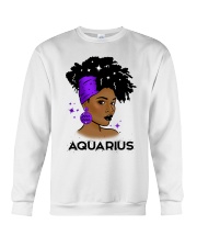 Black girl Zodiac Sign Aquarius Crewneck Sweatshirt tile