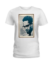 Malcom X Quote Ladies T-Shirt tile