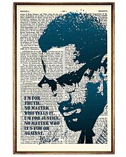 Malcom X Quote 11x17 Poster front