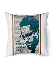 Malcom X Quote Indoor Pillow tile