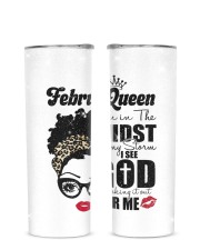 February Glitter Tumbler tile
