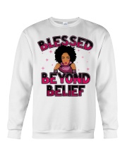 Blessed Beyond Belief Afro Lola Purple Crewneck Sweatshirt tile